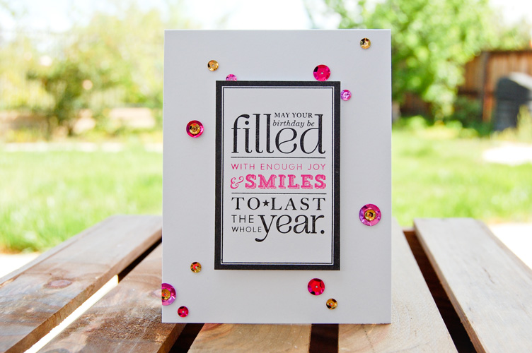 Filled With Smiles Birthday Card